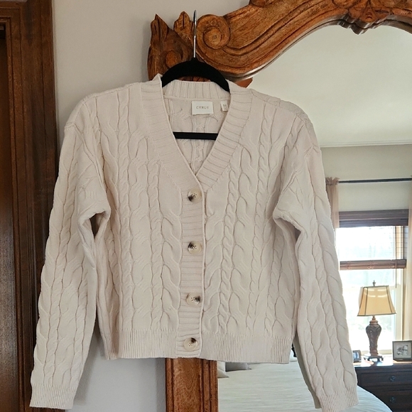 Cyrus Sweaters - CYRUS Cream Cable Knit Women's Sweater